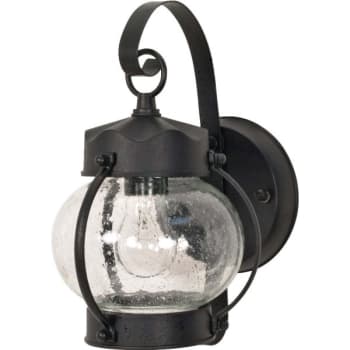 Nuvo Lighting® Brentwood 6 x 10.63 in. 1-Light Outdoor Lantern (Textured Black)