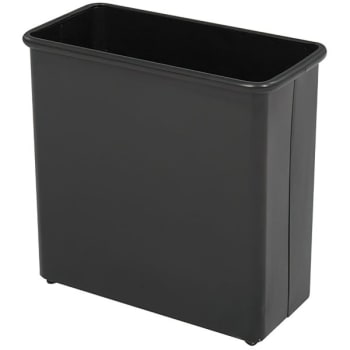 Safco 27.5 Quart Steel Rectangular Waste Basket (3-Pack) (Black)