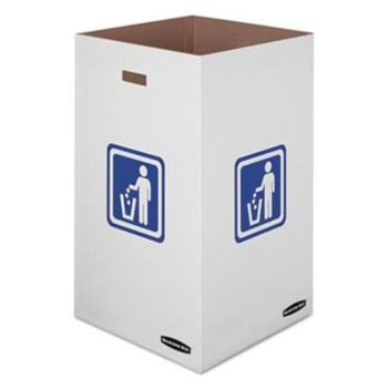 Image for Bankers Box 50 Gallon Waste Recycling Bin (10-Carton) (White) from HD Supply