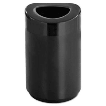 Image for Safco 30 Gallon Open-Top Trash Receptacle (Black) from HD Supply