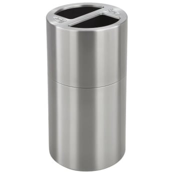 Image for Safco 30 Gallon Dual Recycling Receptacle (Stainless Steel) from HD Supply