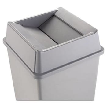 Image for Rubbermaid Untouchable Square Swing Trash Can Lid (Gray) (2-Pack) from HD Supply