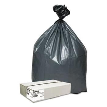 Image for Platinum Plus 31-33 Gal 1.35 Mil Low-Density Trash Can Liner (50-Carton) (Gray) from HD Supply