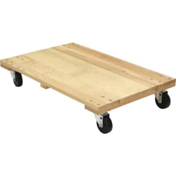 Image for Vestil 1200 Lb Capacity Solid Deck Hardwood Dolly 36 X 24" from HD Supply