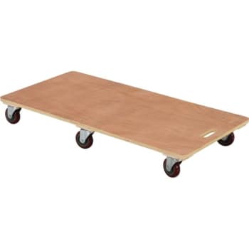 Image for Vestil 1200 Lb Capacity Solid Deck Hardwood Dolly 48 X 24" from HD Supply