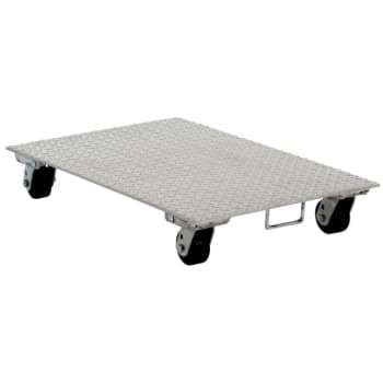 Image for Vestil Aluminum Plate Dolly 27 x 16" With Rubber Swivel Casters from HD Supply