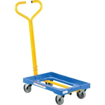 Image for Vestil 500 lb Capacity Plastic Dolly 24.5 x 16" With Handle from HD Supply