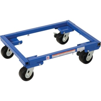 Image for Vestil 2000 Lb Capacity Adjustable Tote Dolly 22" X 16" With Nylon Casters 4" from HD Supply