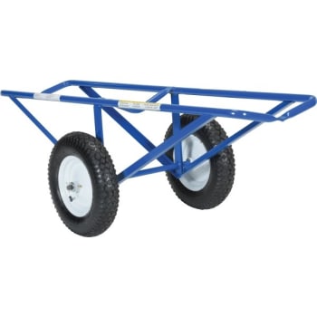Image for Vestil 500 Lb Blue Pneumatic Wheels Portable Carpet Dolly 61" X 26" from HD Supply