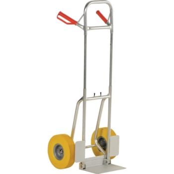Image for Vestil 250 lb Capacity Yellow Aluminum Fold-Down Hand Truck With Urethane Wheels from HD Supply