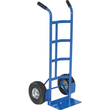 Image for Vestil 500 lb Capacity Blue Steel 2-Handle Truck With Pneumatic Wheel from HD Supply
