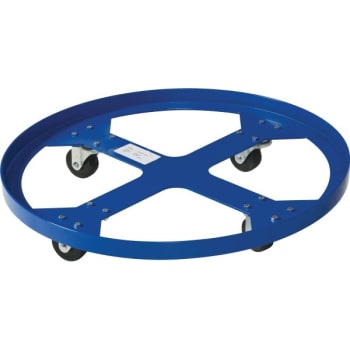 Image for Vestil 900 lb Capacity Blue Steel Overpack Drum Dolly 32" from HD Supply