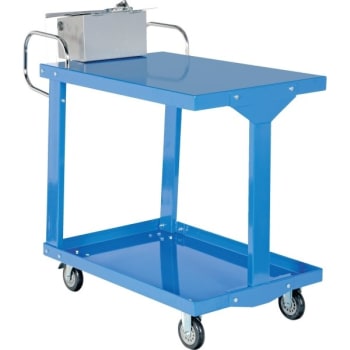 Image for Vestil 1200 Lb Capacity Blue Easy Access Stock Truck 36" X 24" With Table from HD Supply
