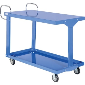 Image for Vestil 1200 lb Capacity Blue Steel Easy Access Stock Truck 48" x 24" from HD Supply