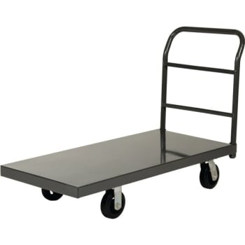 Image for Vestil 2000 lb Capacity Gray Steel Platform Truck With Rubber Casters from HD Supply