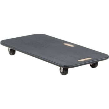 Image for Vestil 700 lb Capacity Black Fiber Wood Dolly 36" x 18" With Rubber Caster from HD Supply