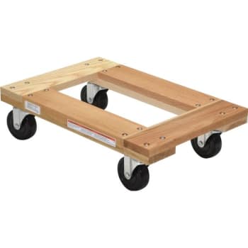Image for Vestil 1200 Lb Capacity Tan Hardwood Open Deck Dolly 24" X 16" from HD Supply