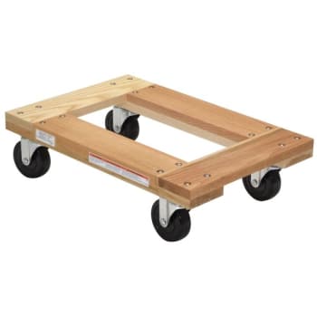 Image for Vestil 1200 Lb Tan Hardwood Open Deck Dolly 24" X 16" With Non-Marking Wheels from HD Supply