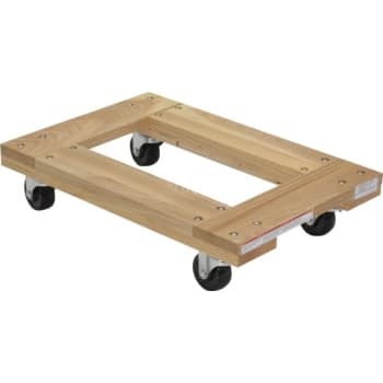 Image for Vestil 900 Lb Capacity Tan Hardwood Open Deck Dolly 24" X 16" from HD Supply