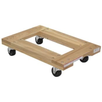 Image for Vestil 900 lb Tan Hardwood Open Deck Dolly 24" x 16" With Non-Marking Wheels from HD Supply