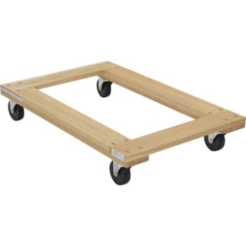 Image for Vestil 1200 Lb Capacity Tan Hardwood Open Deck Dolly 36" X 24" from HD Supply