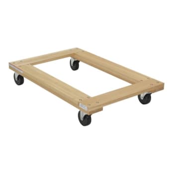 Image for Vestil 1200 Lb Tan Hardwood Open Deck Dolly 36" X 24" With Non-Marking Wheels from HD Supply