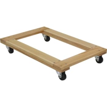 Image for Vestil 900 Lb Capacity Tan Hardwood Open Deck Dolly 36" X 24" from HD Supply