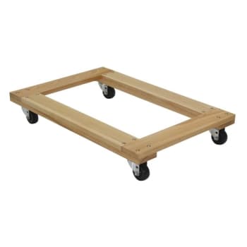 Image for Vestil 900 Lb Tan Hardwood Open Deck Dolly 36" X 24" With Non-Marking Wheels from HD Supply