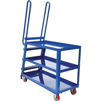 Image for Vestil 1000 lb Capacity Blue Poly-On Steel High-Duty Truck 51" x 21.5" from HD Supply