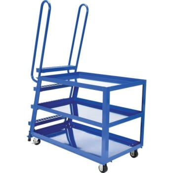 Image for Vestil 1000 lb Capacity Blue Steel Mold-On Rubber High-Duty Truck 51" x 27.5" from HD Supply