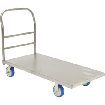 Image for Vestil 2000 lb Capacity Silver Stainless Steel Platform Truck 48" x 24" from HD Supply