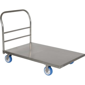 Image for Vestil 2000 lb Capacity Silver Stainless Steel Platform Truck 48" x 30" from HD Supply