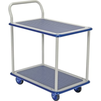 Image for Vestil 330 Lb Capacity Blue Steel Double Deck Truck 27" X 19" from HD Supply