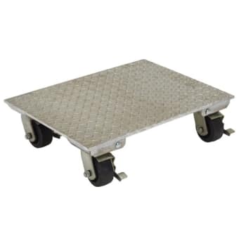 Image for Vestil 1200 lb Capacity Silver Aluminum Swivel Plate Dolly 18" x 14" from HD Supply