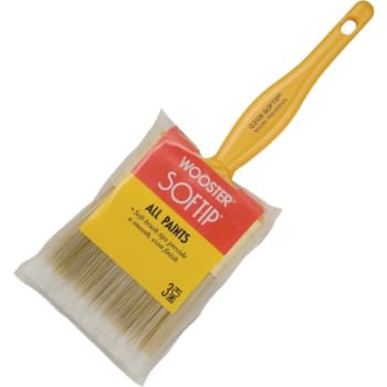 Image for Wooster Q3108 3" Softip Nylon Poly Flat Paint Brush from HD Supply
