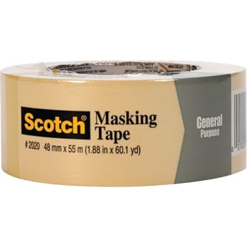Image for 3M 2020-2A-BK 2" x 60Yd Masking Tape Bulk, Case Of 24 from HD Supply