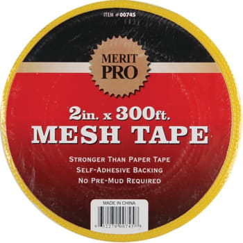 Merit Pro 00745 2" x 300' Yellow Mesh Tape, Case Of 24