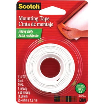 Image for 3M 114 1" x 50" Mounting Tape, Case Of 12 from HD Supply