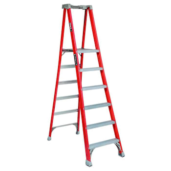 Image for Louisville Ladder Six Foot Fiberglass Platform Step Ladder Type Ia from HD Supply
