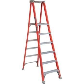 Image for Louisville Ladder Six Foot Fiberglass Platform Step Ladder Type IA from HD Supply