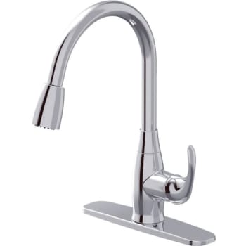 Image for Seasons® 515217 Anchor Point™ Pull-Down Kitchen Faucet, 1.8 Gpm, 60 Psi, 1 Handle, Chrome Plated from HD Supply