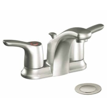 Image for CFG Baystone Lavatory Faucet Brushed Nickel Two Handle With Pop-Up from HD Supply