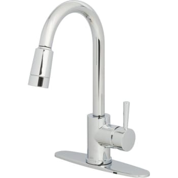Image for Cleveland Faucet Group® Edgestone 1-Handle Kitchen Faucet W/ Spray (Chrome) from HD Supply