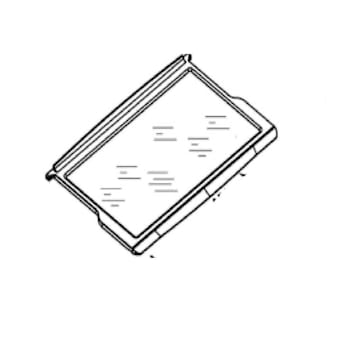 Image for Whirlpool Replacement Glass Shelf For Refrigerator, Part#wpw10604629 from HD Supply