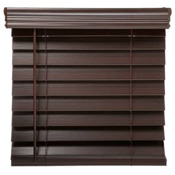 Image for Champion® Trutouch® 24x36" Cordless 2.5" Faux Wood Blind Dark Walnut from HD Supply