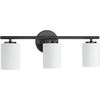 Image for Progress Lighting Replay 22 in. 3-Light Incandescent Bath Vanity Fixture (Black) from HD Supply