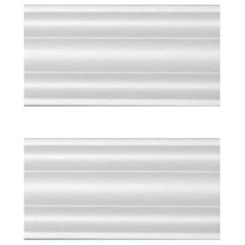MirrEdge™ Dove White Contemporary Seam Cover Plates, Package Of 20