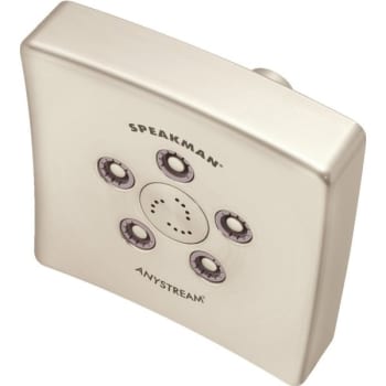 Image for Speakman Anystream The Edge Multi Function Showerhead Brushed Nickel 2.5 Gpm from HD Supply