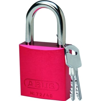Image for Brady Aluminum Padlock Aluminum Shackle Clearance 1, Red Keyed Different from HD Supply