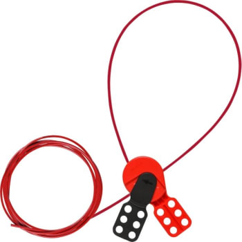 Image for Brady SAFELE x Lockout Cable Nylon 6 ft Cable Red from HD Supply